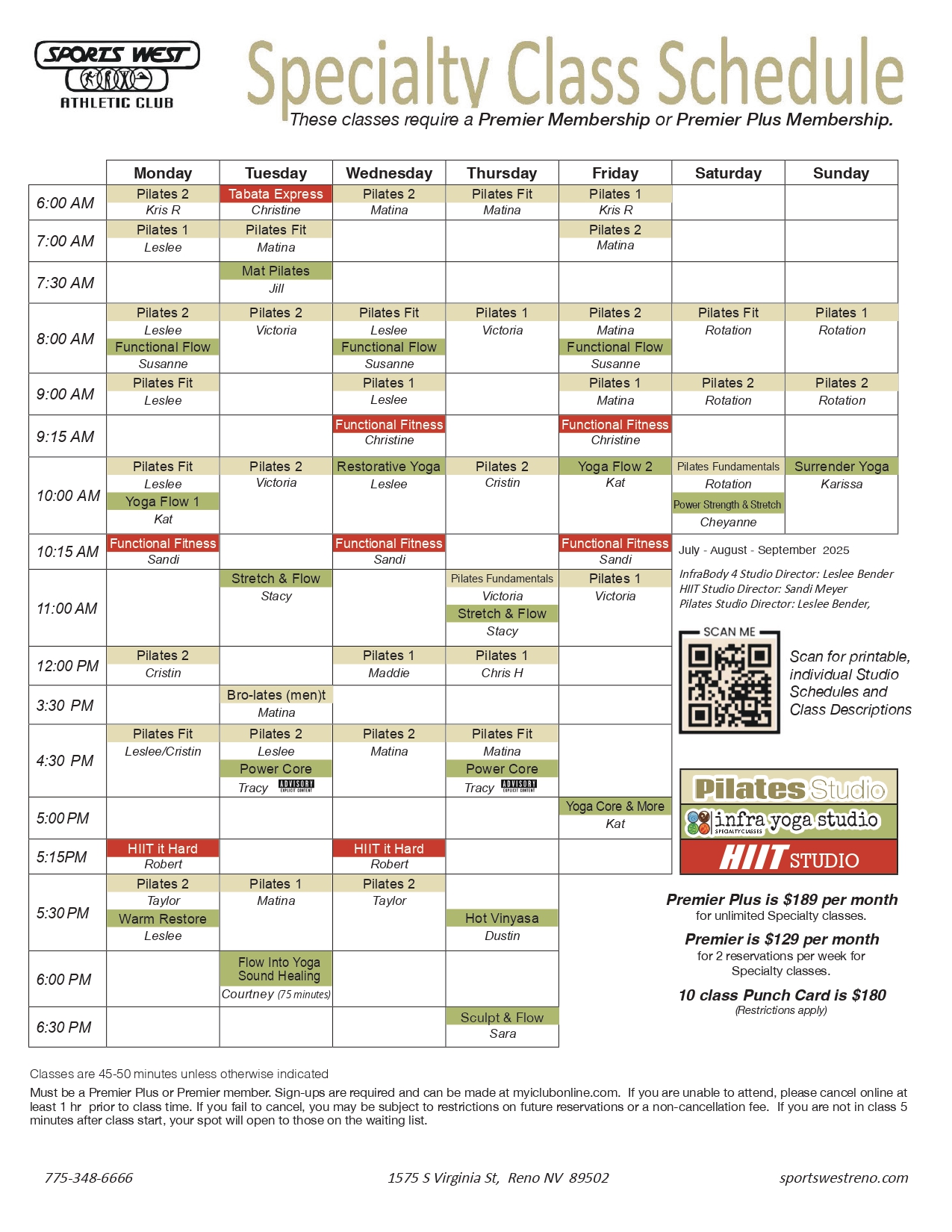 View All Schedules
