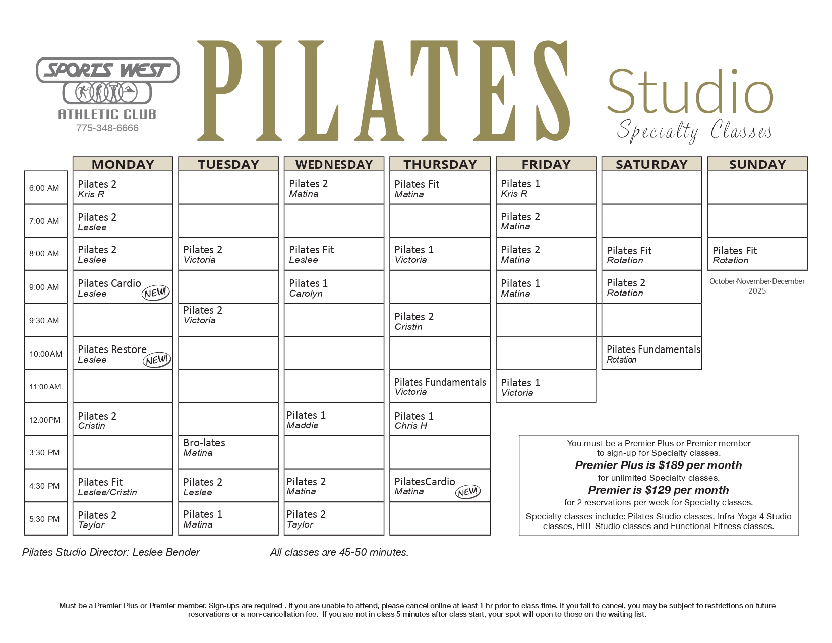 Pilates Brochure