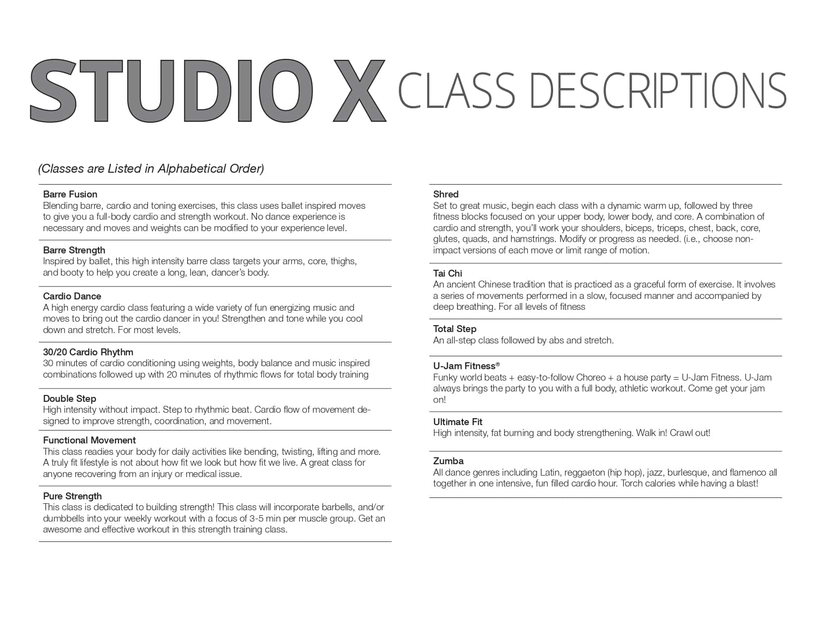 Studio X Brochure