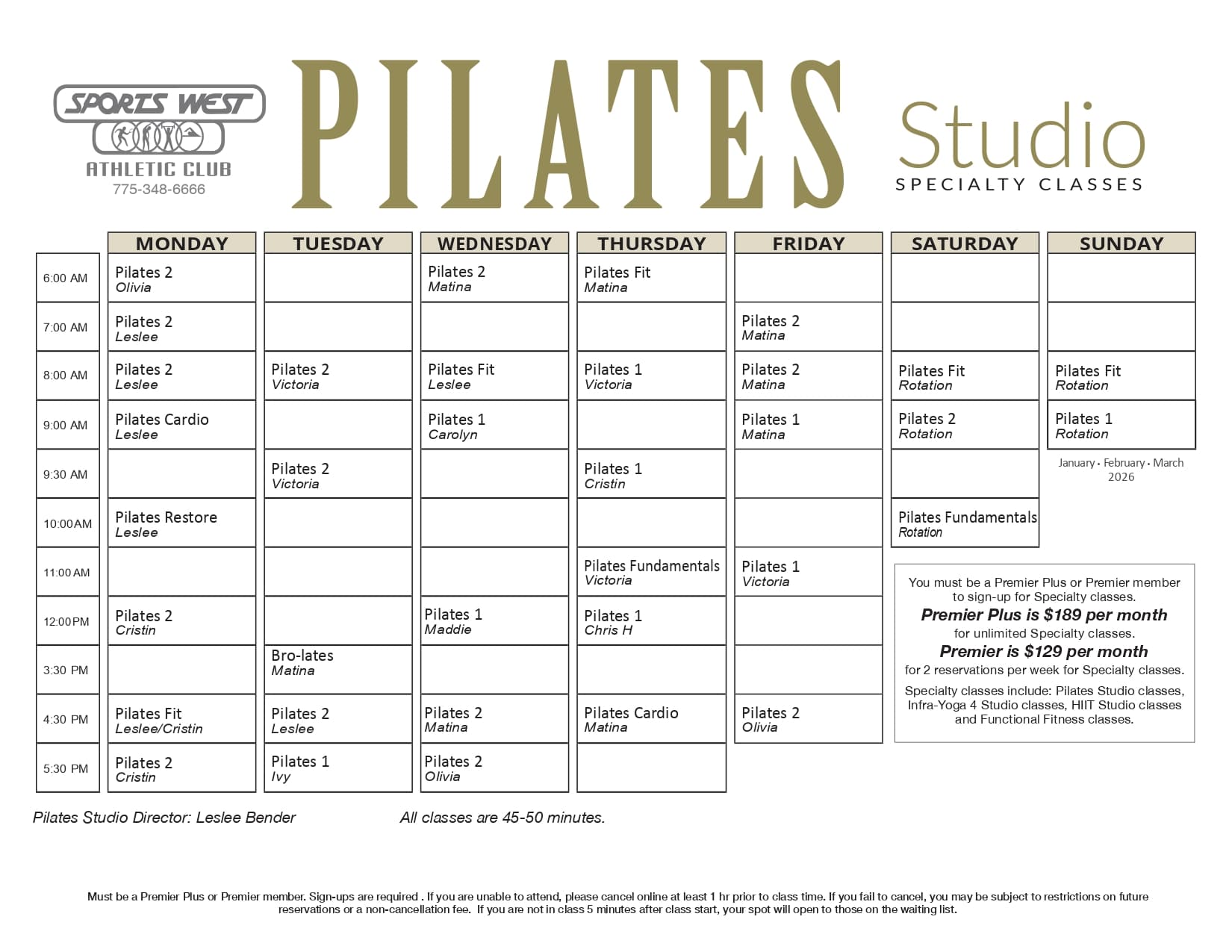 Pilates Brochure