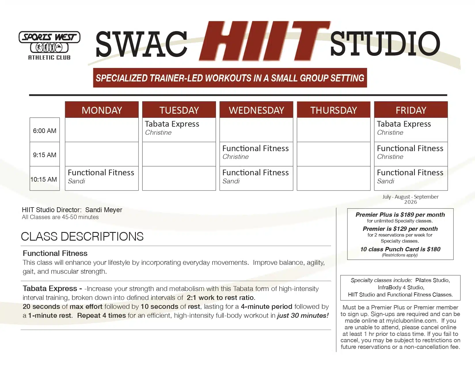 HIIT Brochure