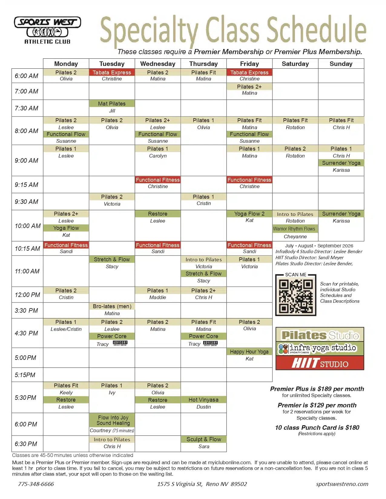 View All Schedules